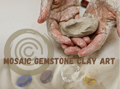 Mosaic Gemstone Clay Art - Craft Social Party Aug 23